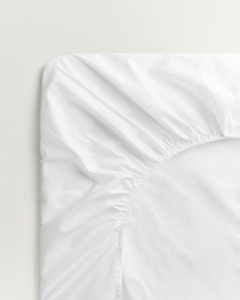 Sateen Fitted Sheet – Crisp White