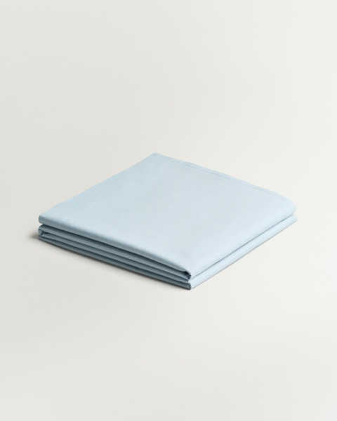 Sateen Flat Sheet – Shirt Blue