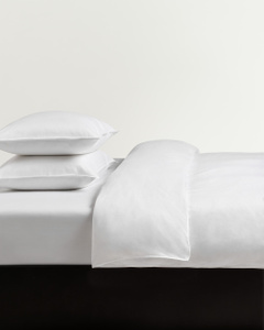 Sateen Duvet Cover Set – Crisp White