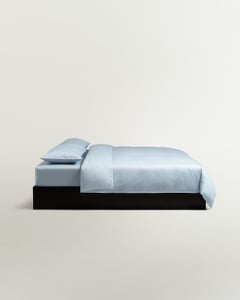 Sateen Sheet Set (5 pcs) – Shirt Blue